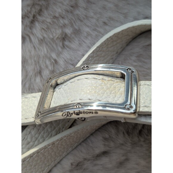 NWT BRIGHTON White Barbados City Organizer Crossbody Tasseled White-Blue #T435A2 - Picture 12 of 16